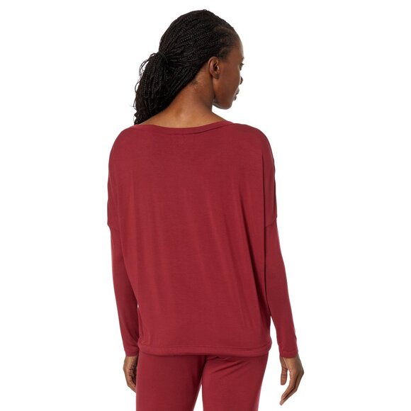 Eberjey Gisele TENCEL™ Modal Slouchy PJ Set – Cabernet - Picture 4 of 5
